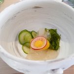 ホテルいじか荘 - クラゲの黄身酢和え