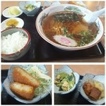 竜光屋そば店 - 中華そば定食(プラス260円)