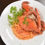 Osteria Gru - 料理写真:渡り蟹のトマトクリームパスタ