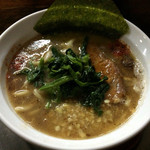 ラーメン ヤスオ - ラうどん（太麺） 130グラム　ショウガ 700円