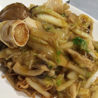 華湘 東武池袋店 - タラバガニ・ホタテ貝・あわび・海老の海鮮焼きそば１８００円