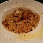 仏蘭西居酒屋ありす - そのソースでパスタ（セットで1950円）です。2015年12月