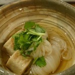 味人 - 生麩と結びこんにゃくのうま煮
