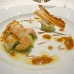 エメ・ヴィベール - Langoustine poele aux pomme de terre ecraser