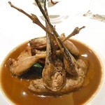 エメ・ヴィベール - ベカスの一羽ココット焼き　ソースサルミ