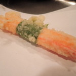 てんぷらこざき - 3品目はカニ。