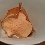 神保町 傳 - リンゴ、栗ムース、チップ