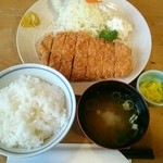 とんかつ匠家 - とんかつ定食大盛(税込み1280円)