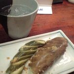 自家製、水なすときゅうりのぬか漬け２８０円うまぁ～