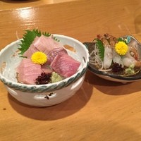 味処 高崎 - 寒ブリ＆白がす海老刺身