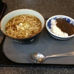 文殊 - そば定食《カレー》全景。