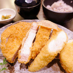 イマカツ - ササミと特ロース衣が薄くてイイ