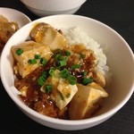 美林華飯店 - 麻婆豆腐丼（ハーフ）2015.12