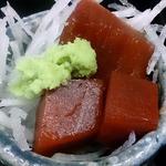 割烹 雅 - 割烹 雅 ＠板橋本町 ランチに添えられる鮪の刺身