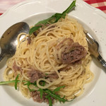 ラ・メゾン・ターブルドット - 合鴨と白ワインのパスタ