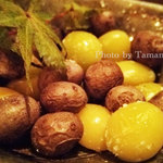 銀杏とむかごの塩煎り