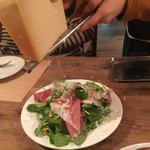 mountee - パルマ産生ハムのサラダ！