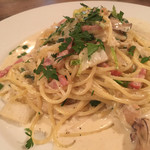 牡蠣とベーコンのクリームパスタ 1150円！