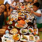 旅館　東洋館 - すご～～～い量の食事♪