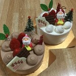 あづまや - 今年のクリスマスケーキ第１弾。
            4号をツインで♪