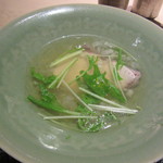 銀座うち山 - ぶりしゃぶ（お椀の代わり）　◎◎