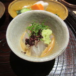 銀座うち山 - 鯛茶漬けの鯛　少な目　◎◎