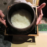 銀座うち山 - 御飯　２合？　個別にその度に炊いてくれるので滅茶苦茶美味しい◎◎