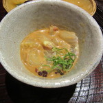 銀座うち山 - 鯛茶漬けの鯛　ゴマタレはサラサラ