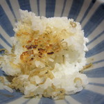 銀座うち山 - おこげ・ちりめん山椒