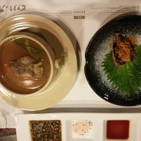 ビフテキのカワムラ 神戸本店 - テールのスープとフォアグラ