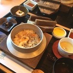 日本料理　夕桐 - 海鮮釜飯セット。