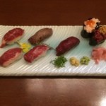 菅乃屋 銀座通り店 - 特選寿司盛合せ