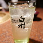 焼肉うしごろ - 白州ハイボールに切り替えて