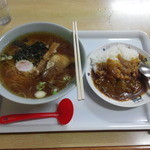 朝市ラーメン - 醤油ラーメン+ミニカレー