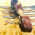 Taverna Zio Rosso ロッソおじさんの店 - 自家製ベーコンを使ったスパゲッティカルボナーラ