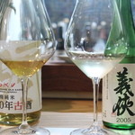 Jukusei Koshu Eru Va-Ju - 呑み比べＡ：ROKU十年古酒、義侠　十年熟成古酒