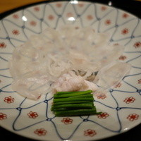 まき村 - 河豚薄造り