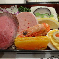 レストラン香味屋 - 2015.12④スペシャル洋食弁当A・マキ海老（車海老）・テリーヌ・コールドビーフなど～♡