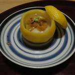 松川 - 河豚の白子と雲丹の柚子釜1