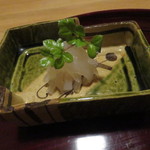 松川 - カワハギ 肝醤油で2