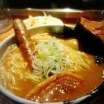 麺屋武蔵 虎洞 - 濃厚味噌ラーメン アップ