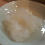 ふく田 - レモンおろし（天ぷら用、これが超美味い！）