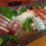 喰いもの屋やそはち - お造り盛り合わせ　　h27.12.22撮影