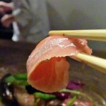 キャトルラパン　神戸三宮 - ■火が通っていないサーモンもたまには食べるのだ