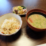 銀座 - 鯛めし・粕汁・香の物 2015年12月