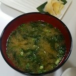 鮨のぶ - 海苔味噌汁！もちろん別料金！
