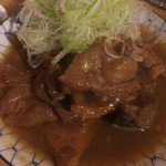 岸田屋 - ネギ大量な煮込み