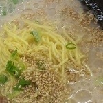 山岡家 - 朝ラーメン（脂普通・味薄め・アップ）