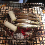 ぎおん 阪川 - モロコを炭火で焼く♪