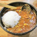 吉宗 - ごはん（150円）を入れるとカレーライス。